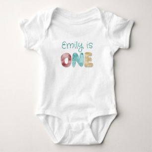 Personalised ONE First Birthday Baby Bodysuit