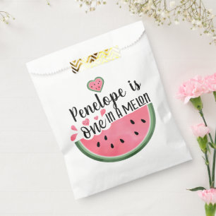 Personalised One In A Melon Birthday Favour Bag