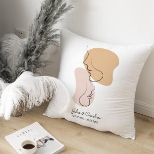 Personalised, One Line, Love, Boho, Arabic  Cushion