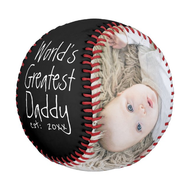 Personalised One Of A Kind Custom Made Fathers Day Baseball (Angled)