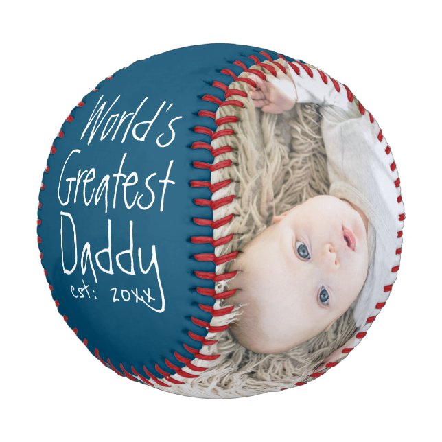Personalised One Of A Kind Custom Made Fathers Day Baseball (Angled)