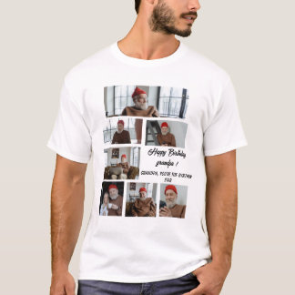Personalised One Of A Kind Family Photo Collage  T-Shirt
