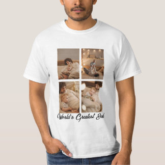 Personalised One Of A Kind Family Photo Collage T-Shirt