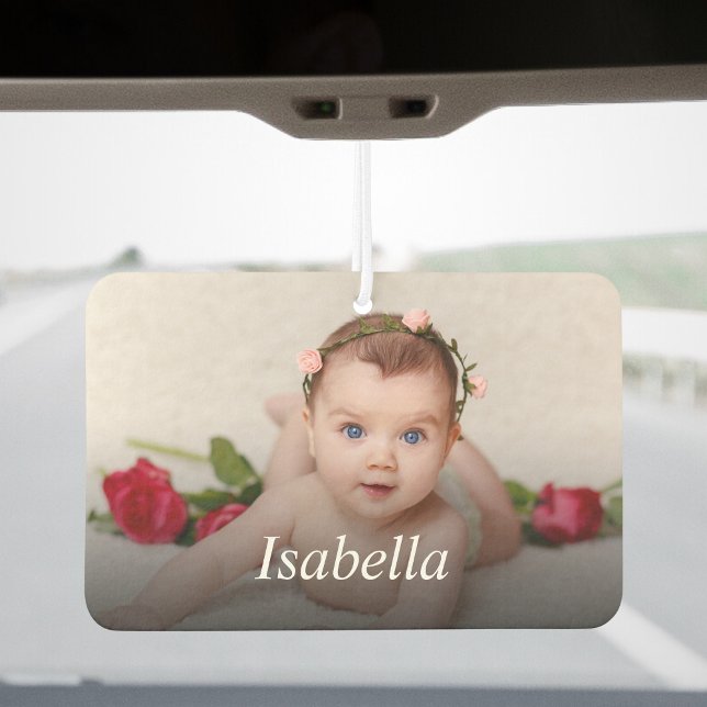 Personalised One Of a Kind Photo And Name Car Air Freshener (Creator Uploaded)