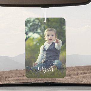 Personalised One Of a Kind Photo And Name Kids Car Air Freshener
