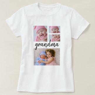 Personalised One Of A Kind Photo Collage T-Shirt