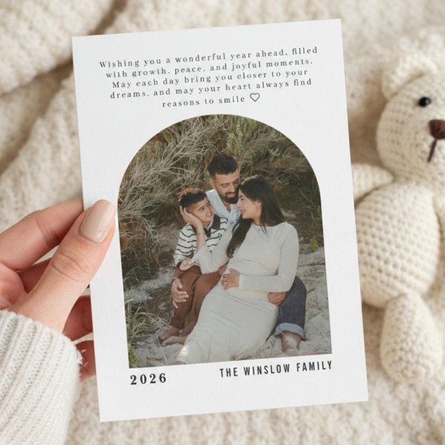 Personalised One-Photo New Year Card 2026 (Creator Uploaded)