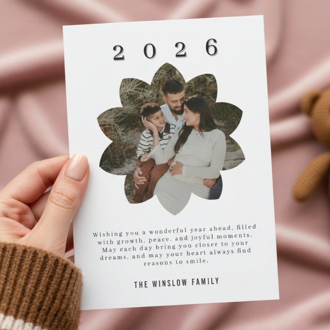 Personalised One-Photo New Year Card 2026 (Creator Uploaded)
