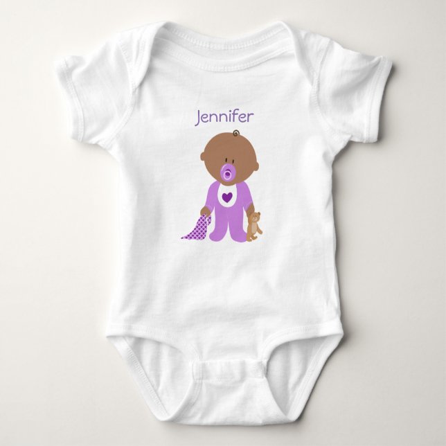 Personalised One Piece Tee with your Baby's Name (Front)