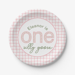 Personalised "One Silly Goose" Birthday Plate
