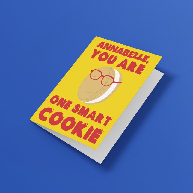 Personalised One Smart Cookie Graduation Congrats Card (Creator Uploaded)