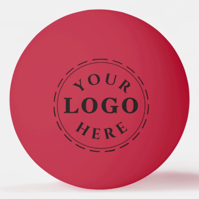 Personalised One Star Table Tennis Ball with Logo (Back)