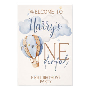 Personalised ONEderful 1st Birthday Acrylic Sign