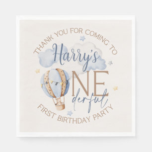 Personalised ONEderful 1st Birthday Party Napkins