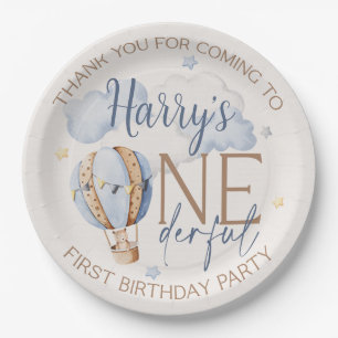 Personalised ONEderful 1st Birthday Party Plates