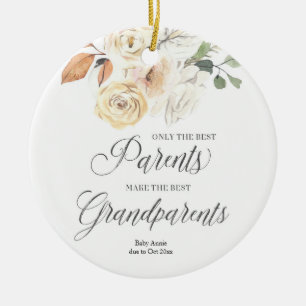 Personalised Only the best Parents get promoted Ceramic Ornament