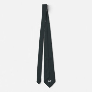 Personalised Onyx Wedding Groom  Neck Tie