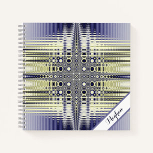 Personalised Optical Illusion Fractal Notebook