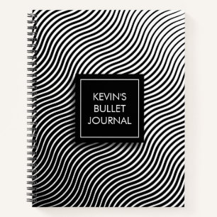 Personalised Optical Waves Bullet Journal
