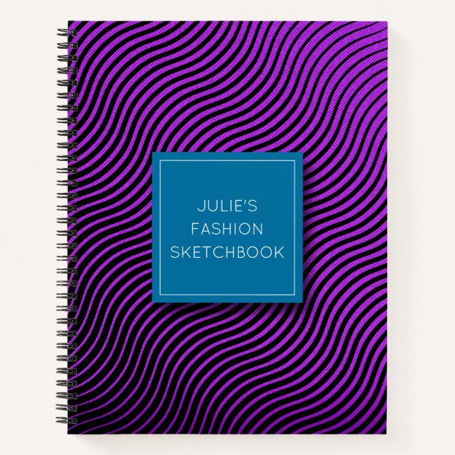 Personalised Optical Waves Notebook (Front)