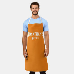 Personalised Orange Apron