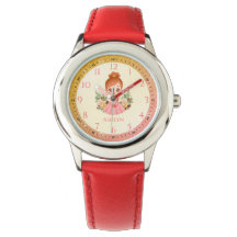 Personalised Orange Princess Learn to Tell time 