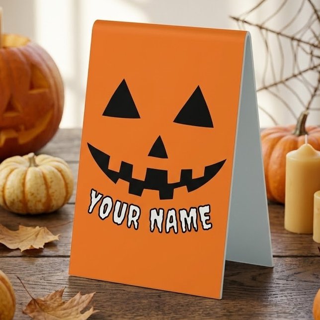 Personalised Orange Pumpkin Halloween Your Name (Creator Uploaded)