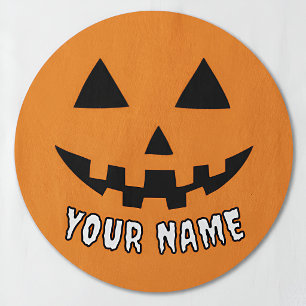 Personalised Orange Pumpkin Halloween Your Name