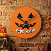 Personalised Orange Pumpkin Halloween Your Name