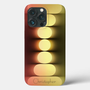Personalised orange Radial Texture iphone 15  iPhone 13 Pro Case