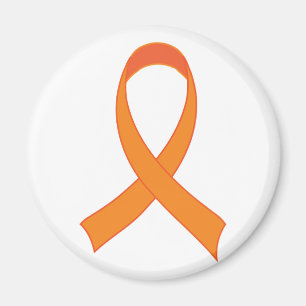 Personalised Orange Ribbon Awareness Gift Magnet