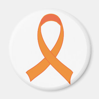 Personalised Orange Ribbon Awareness Gift Magnet