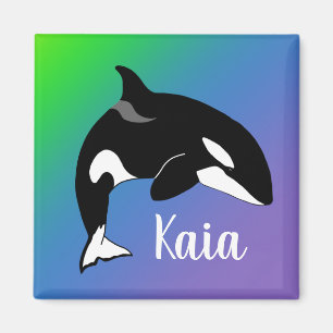 Personalised Orca Killer Whale Magnet