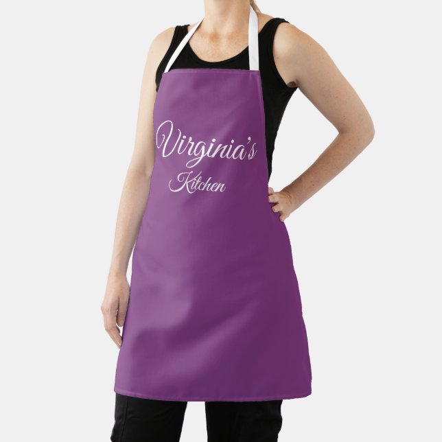 Personalised Orchid Apron (Insitu)