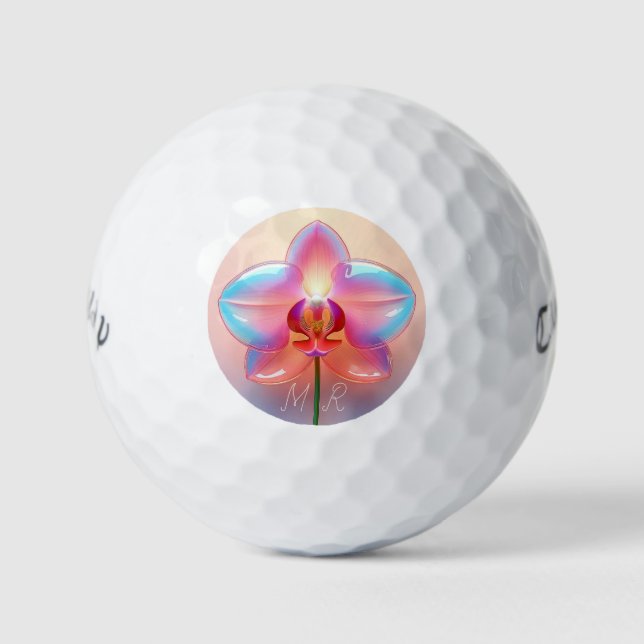 Personalised Orchid Callaway Warbird Golf Balls (Front)