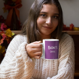 Personalised Orchid Coffee Mug
