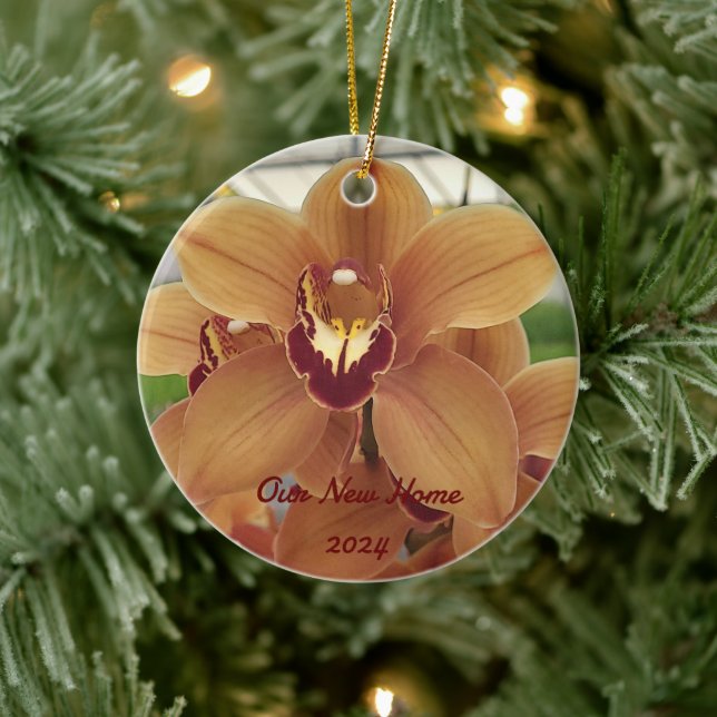 Personalised Orchid Ornament  (Tree)