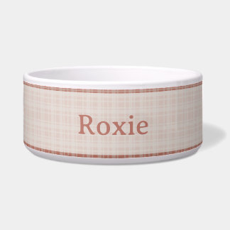 Personalised Organic Modern Plaid Accent Pet