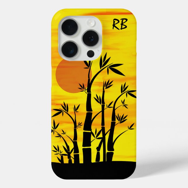 Personalised Oriental Bamboo Sunset Case-Mate iPhone Case (Back)