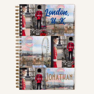 Personalised Original "London UK" Travel Notebook