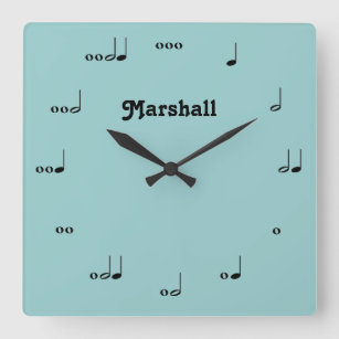 Personalised Original Music Note Clock