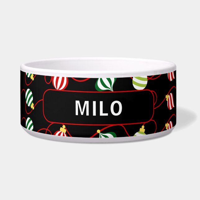 Personalised Ornament Christmas Dog (Front)