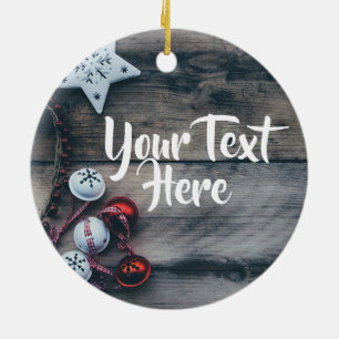 Personalised Ornament Christmas Rustic