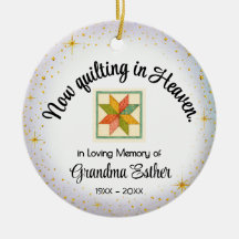 Personalised Ornament | Quilter "In Memory"