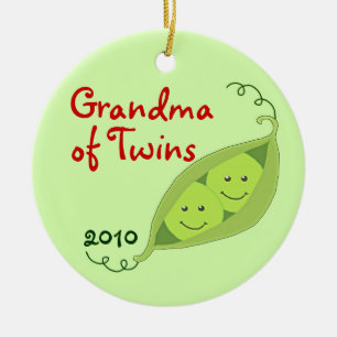 Personalised Ornaments for Grandparents of Twins