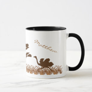 Personalised Ostrich Safari Mug