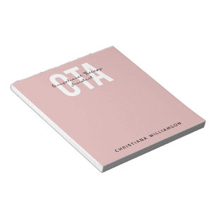 Personalised OTA Occupational Therapy Assistant Notepad