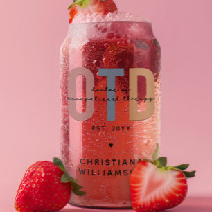 Personalised OTD Doctor of Occupational Therapy Can Glass