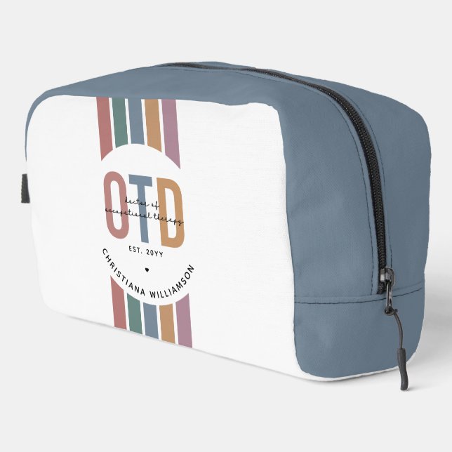 Personalised OTD Doctor of Occupational Therapy Dopp Kit (Right Corner)