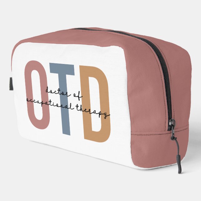Personalised OTD Doctor of Occupational Therapy  Dopp Kit (Right Corner)